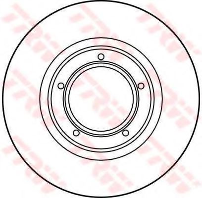 TRW DF1667 Brake Disc
